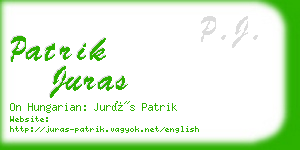 patrik juras business card